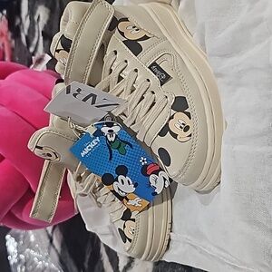 Zara Mickey and Friends high top sneakers